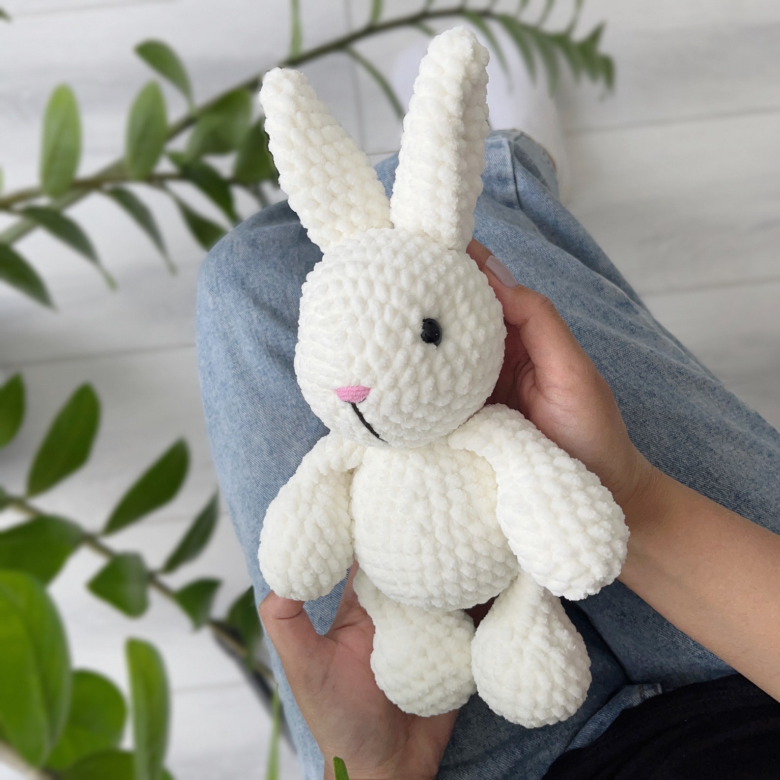 Crochet a Plush Amigurumi Bunny.